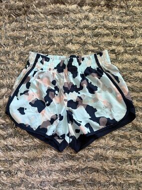 Athletic Works Women's Camo Running Shorts in Black, Pink & Gray S